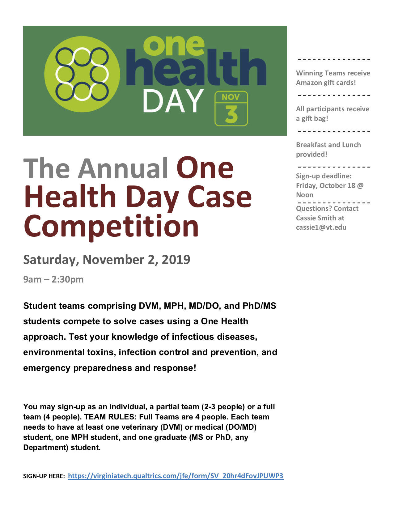 International One Health Day Competition