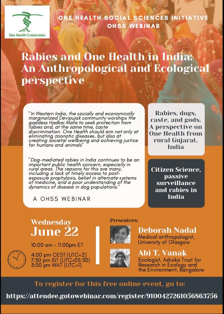 OHSS Webinar - Rabies and One Health in India: An Anthropological and Ecological perspective