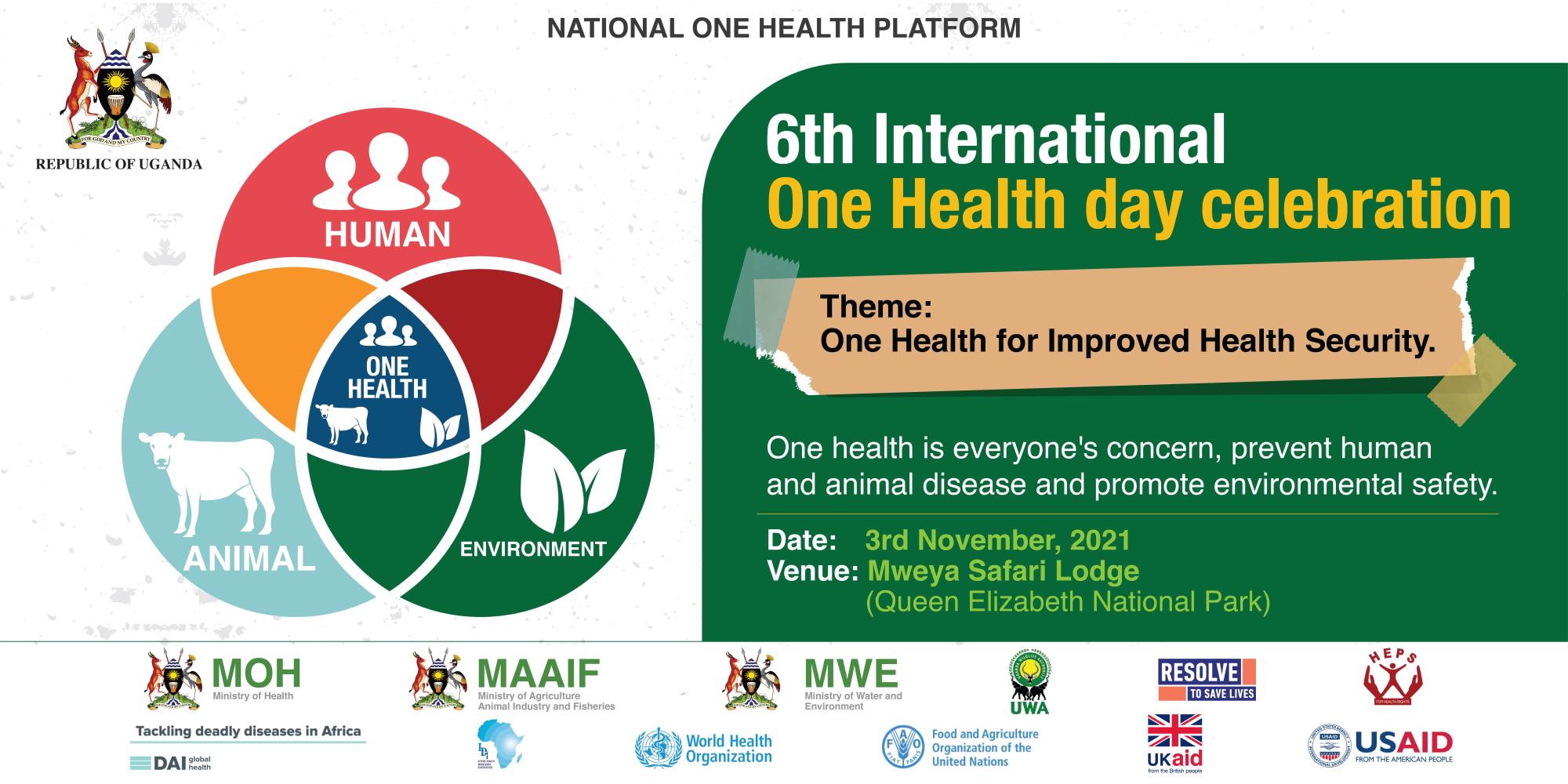 Uganda National One Health Platform One Health Day celebrations at Queen Elizabeth National Park, Mweya Safari lodge