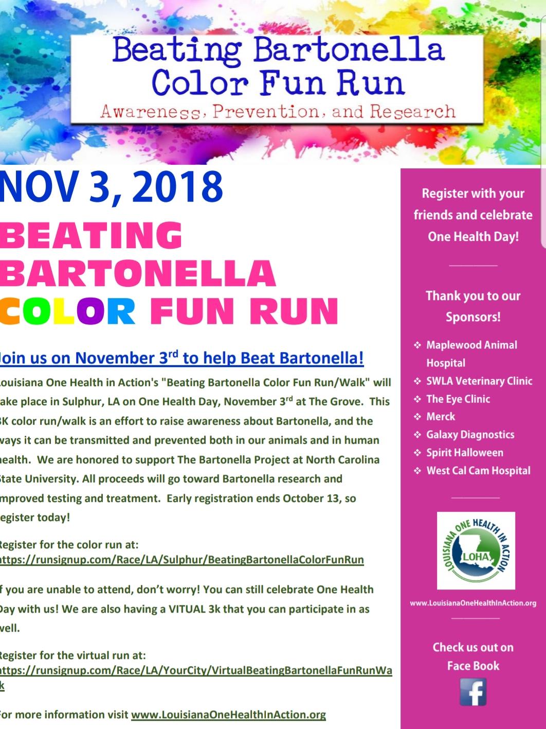 Beating Bartonella Color Run