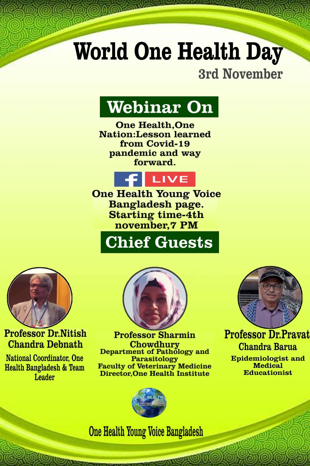 One Health, One Nation: Lesson learned from COVID19 pandemic and way forward