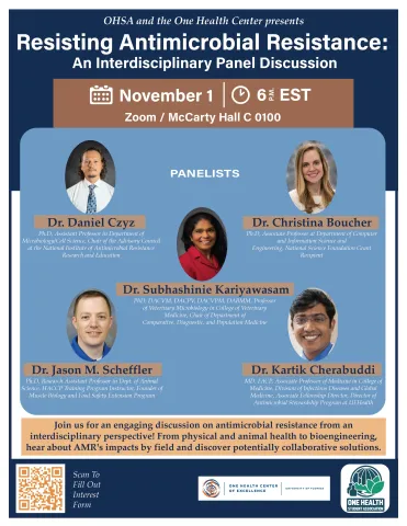 Resisting Antimicrobial Resistance - a One Health Perspective: An Interdisciplinary Panel 