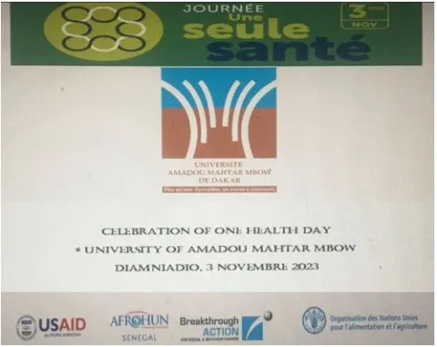 One Health approach in service of excellence to Connect Air, Earth and Water in Amadou Mahtar MBOW University