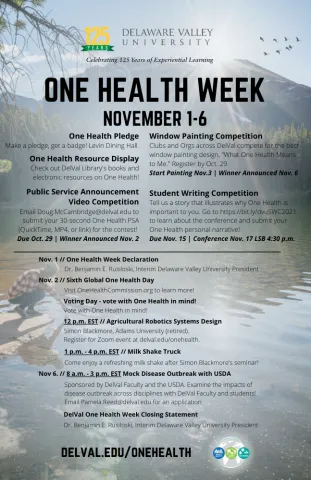 One Health Week at Delaware Valley University