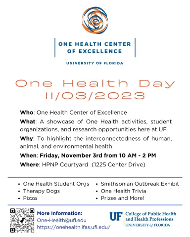 First Annual One Health Day 2023 at U Florida Center of One Health Excellence